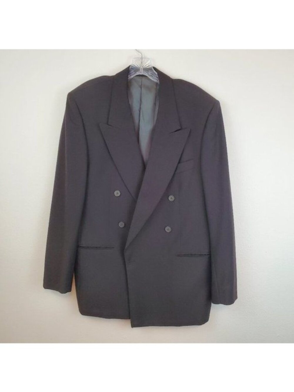 YSL men's double breasted suit coat